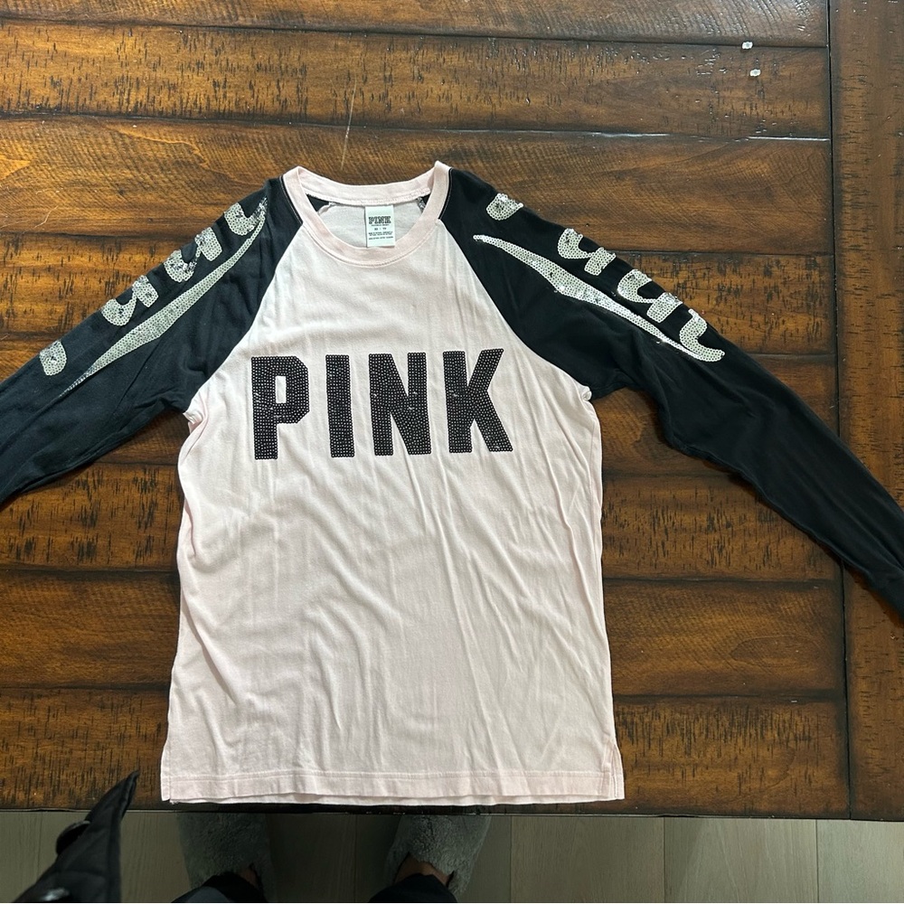 Pink Kids Long Sleeve Shirt - Black and Pink